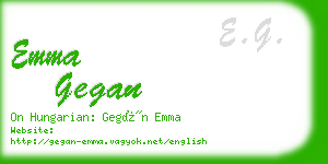 emma gegan business card
